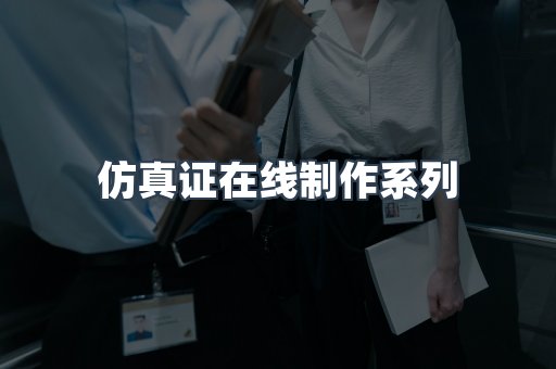 仿真证在线制作系列